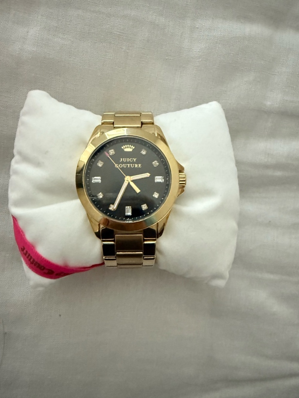 Juicy Couture Gold Tone Black Dial Women’s Watch